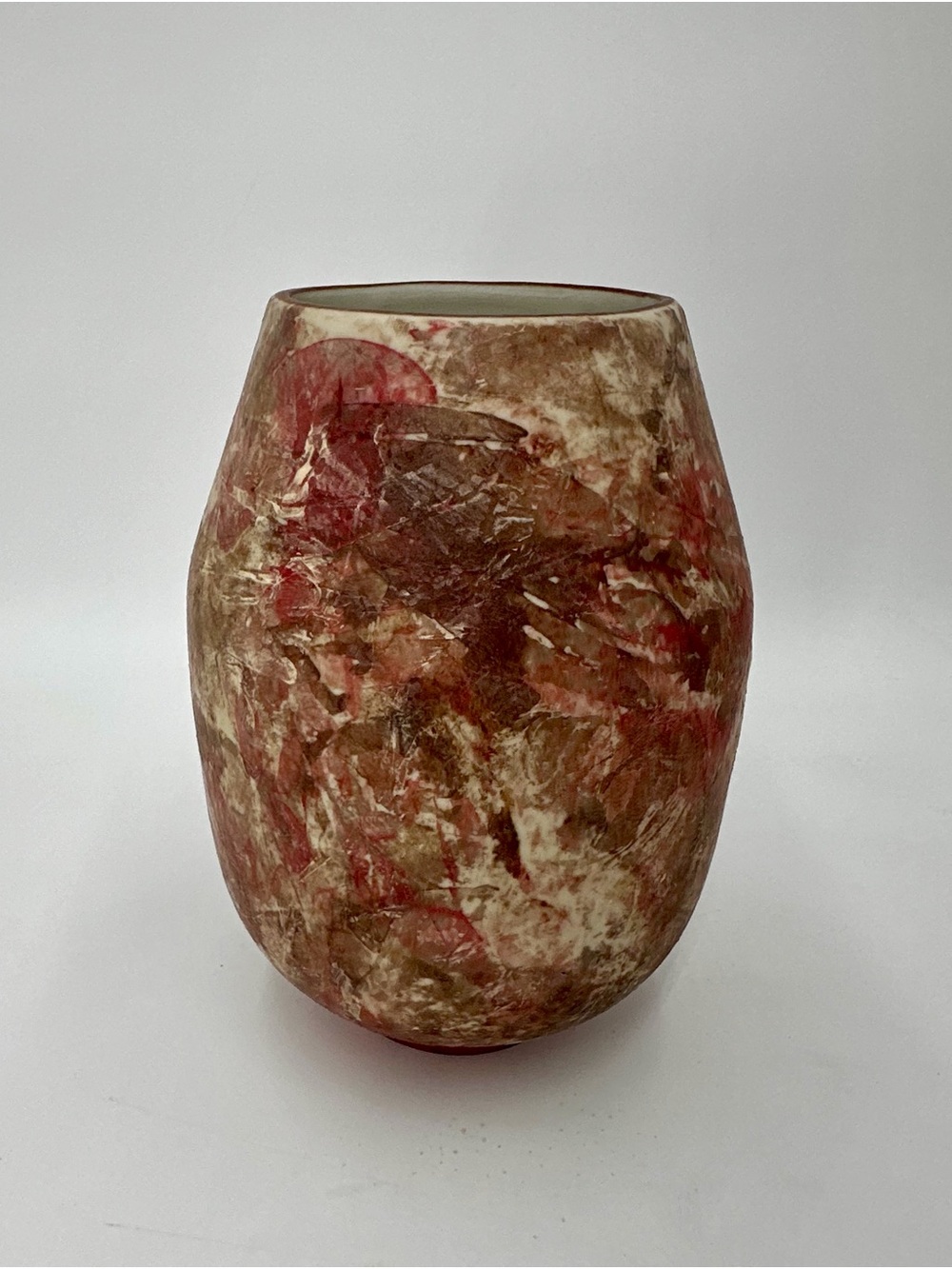 CB2 Crate & Barrel Painterly Pink Vase - Picture 2 of 5